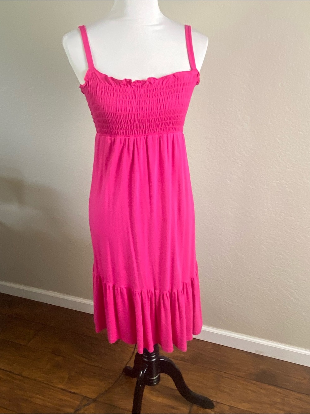 Splendid Hot Pink Smocked Sundress